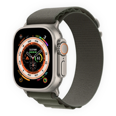 Смарт-годинник Apple Watch Ultra 49mm (GPS + Cellular) Titanium Case with Green Alpine Loop - L (MQFP3) 4407 фото