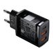 Мережевий зарядний пристрій Baseus Compact Quick Charger 2xUSB U+C 30W Black (CCXJ-E01) 02102 фото 5