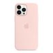 Чохол Apple Silicone Case with MagSafe Chalk Pink (MM2R3) для iPhone 13 Pro Max 4125 фото 2