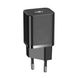 Мережевий зарядний пристрій Baseus Super Si Quick Charger 20W Sets Black (CCSUP-B01) 02113 фото 1