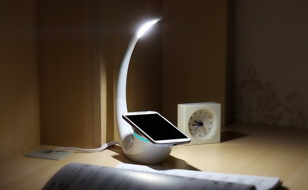 Бездротовий зарядний пристрій + лампа Nillkin PHANTOM Wireless Qi Charger Lamp (White) 1584 фото