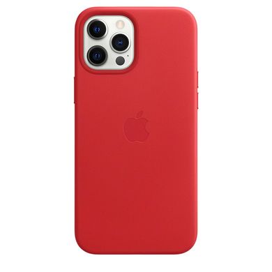 Чохол Apple Leather Case with MagSafe (PRODUCT) Red (MHKJ3) для iPhone 12 Pro Max 3851 фото