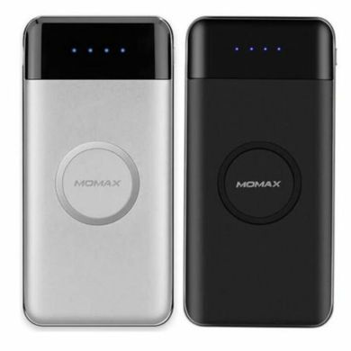 Бездротовий повербанк MOMAX iPower AIR Wireless Charging 10000mah (Black) 2181 фото