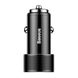 Автозарядка BASEUS Small Screw 3.4A Dual-USB Smart and Safe Charging  (BLACK) (CAXLD-C01) 2227 фото 1