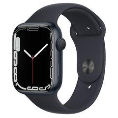 Apple Watch Series 7 GPS, 45mm Midnight Aluminium Case With Midnight Sport Band (MKN53) 4142 фото