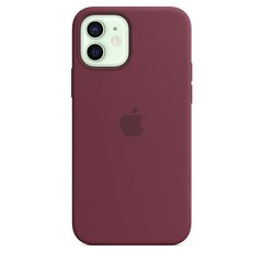 Чехол Apple Silicone Case для iPhone 12 | 12 Pro Plum (MHL23)  3827 фото