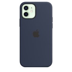 Чохол Apple Silicone Case для iPhone 12 | 12 Pro Deep Navy (MHL43) 3828 фото