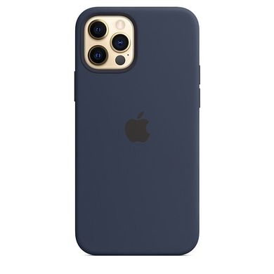 Чохол Apple Silicone Case для iPhone 12 | 12 Pro Deep Navy (MHL43) 3828 фото