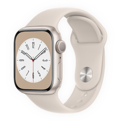 Смарт-годинник Apple Watch Series 8 GPS 41mm Starlight Aluminum Case w. Starlight Sport Band M/L (MNUF3) 4422-2 фото