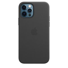 Чехол Apple Leather Case with MagSafe Black (MHKG3) iPhone 12/iPhone 12 Pro 3852 фото