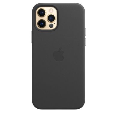 Чохол Apple Leather Case with MagSafe Black (MHKG3) iPhone 12/iPhone 12 Pro 3852 фото