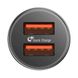 Автозарядка BASEUS Small Screw Dual-USB Quick Charger 36 W (BLACK) (CAXLD-B01) 2248 фото 3