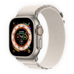 Смарт-годинник Apple Watch Ultra 49mm (GPS + Cellular) Titanium Case with Starlight Alpine Loop - M (MQFR3) 4403 фото