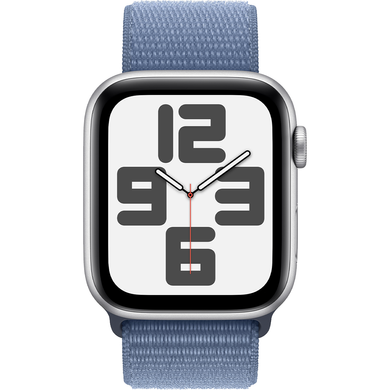 Apple Watch SE 2 GPS 40mm Silver Aluminium Case with Winter Blue Sport Loop (MRE33) 4260 фото