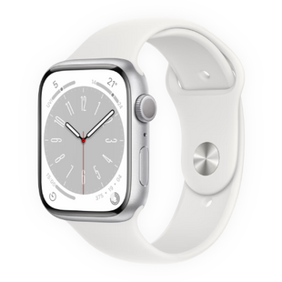 Смарт-годинник Apple Watch Series 8 GPS 41mm Silver Aluminum Case w. White Sport Band S/M (MP6L3) 4421-1 фото