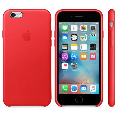 Чехол Apple Leather Case PRODUCT (RED) (MKXG2) для iPhone 6/6s Plus 314 фото