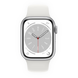 Смарт-годинник Apple Watch Series 8 GPS 41mm Silver Aluminum Case w. White Sport Band S/M (MP6L3) 4421-1 фото 2
