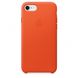 Кожаный чехол Apple Leather Case Bright Orange (MRG82) для iPhone 8/7 1872 фото 1