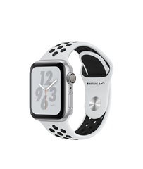 Apple Watch Series 4 Nike+ (GPS) 40mm Silver Aluminum Case with Pure Platinum/Black Nike Sport Band (MU6H2)