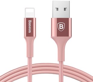 Кабель Baseus USB Cable to Lightning Shining Jet Metal 1m Rose Gold (CALSY-0R) 2805 фото