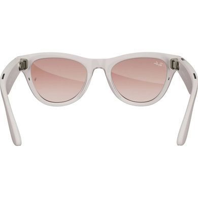Смарт-окуляри Ray-Ban Meta Skyler Shiny Chalky Gray/Gradient Cinnamon Pink (RW4010 670013 52-20)