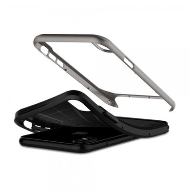 Дизайнерский чехол-накладка Spigen Neo Hybrid серый для iPhone X 1310 фото