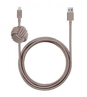 Кабель Native Union Night Cable Lightning Taupe (3 m) (NCABLE-KV-L-TAU) 1523 фото
