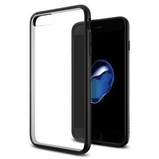 Силіконовий захисний чохол Spigen Ultra Hybrid для iPhone 8 Plus / 7 Plus чорний 1982 фото