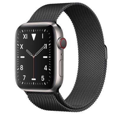 Apple Watch Series 5 Edition 44mm Titanium Case with Space Black Milanese Loop (MWR62+MTU52) 3485 фото