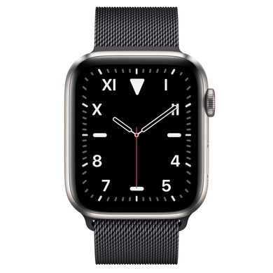 Apple Watch Series 5 Edition 44mm Titanium Case with Space Black Milanese Loop (MWR62+MTU52) 3485 фото