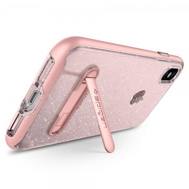 Чохол Spigen Crystal Hybrid Glitter Rose Quartz для iPhone X 1413 фото