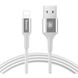 Кабель Baseus USB Cable to Lightning Shining Jet Metal 1m Silver (CALSY-0S) 2806 фото 1