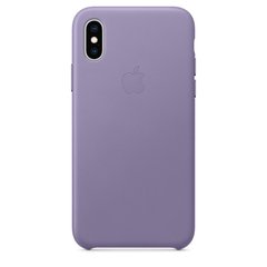 Чехол кожанный Apple iPhone XS Max Leather Case (MVH02) Lilac