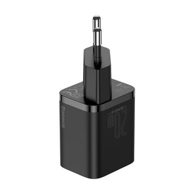 Мережевий зарядний пристрій Baseus Super Si Quick Charger 20W Sets Black (CCSUP-B01) 02113 фото
