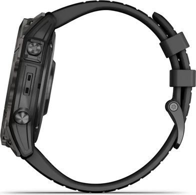 Смарт-годинник Garmin Epix Pro Gen 2 Sapphire 47mm Carbon G. DLC Tit. with Black Band (010-02803-10/11)