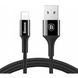 Кабель Baseus USB Cable to Lightning Shining Jet Metal 1m Black (CALSY-01) 2807 фото 1