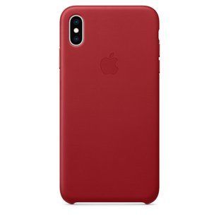Чохол шкіряний Apple iPhone XS Max Leather Case (MRWQ2) Red 2121 фото