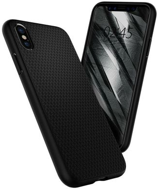 Чехол Spigen Liquid Air для iPhone XS/X (Black) 2216 фото