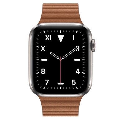Apple Watch Series 5 Edition 44mm Titanium Case with Brown Leather Loop (MWR62+MXAF2) 3487 фото