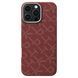 Чехол Pitaka Tactile Woven Case Monogram for iPhone 16 Pro - Red/Gold (KI1602PTK)