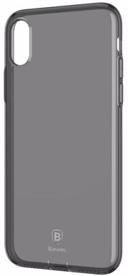 Силиконовый тонкий чехол Baseus Simle Series TPU Case черный для iPhone X 1887 фото