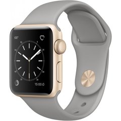 Apple Watch Series 2 38mm Gold Aluminum Case with Concrete Sport Band (MNP22) 691 фото