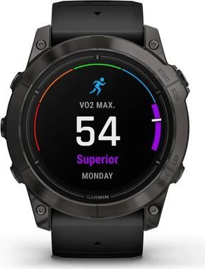 Смарт-годинник Garmin Epix Pro Gen 2 Sapphire 51mm Carbon G. DLC Tit. with Black Band (010-02804-00/01)
