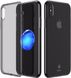 Силиконовый тонкий чехол Baseus Simle Series TPU Case черный для iPhone X 1887 фото 3