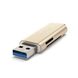 Адаптер Satechi Aluminum Type-C USB 3.0 and Micro/SD Card Reader Gold (ST-TCCRAG) 1478 фото 2