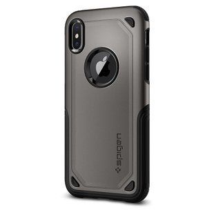 Двошарова накладка для iPhone X Spigen Hybrid Armor сіра 1998 фото