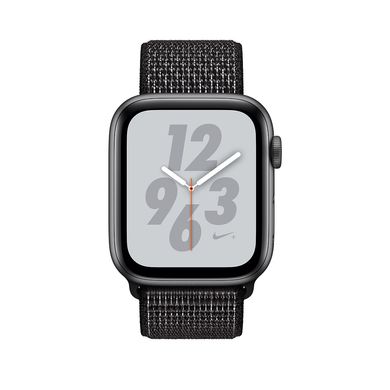 Apple Watch Series 4 Nike+ (GPS) 44mm Space Gray Aluminum Case with Black Nike Sport Loop (MU7J2)