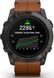 Смарт-годинник Garmin Epix Pro Gen 2 Sapphire 51mm Carbon G. DLC Tit. with Chestnut L. Band (010-02804-30)