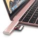 Адаптер Satechi Aluminum Type-C USB 3.0 and Micro/SD Card Reader Rose Gold (ST-TCCRAR) 1479 фото 4