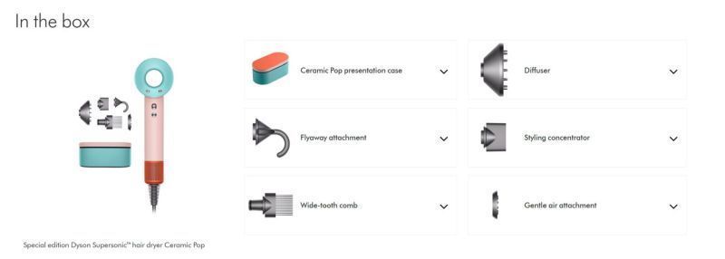 Фен для волос Dyson Supersonic HD07 - Ceramic Pop (508272-01) 9521 фото